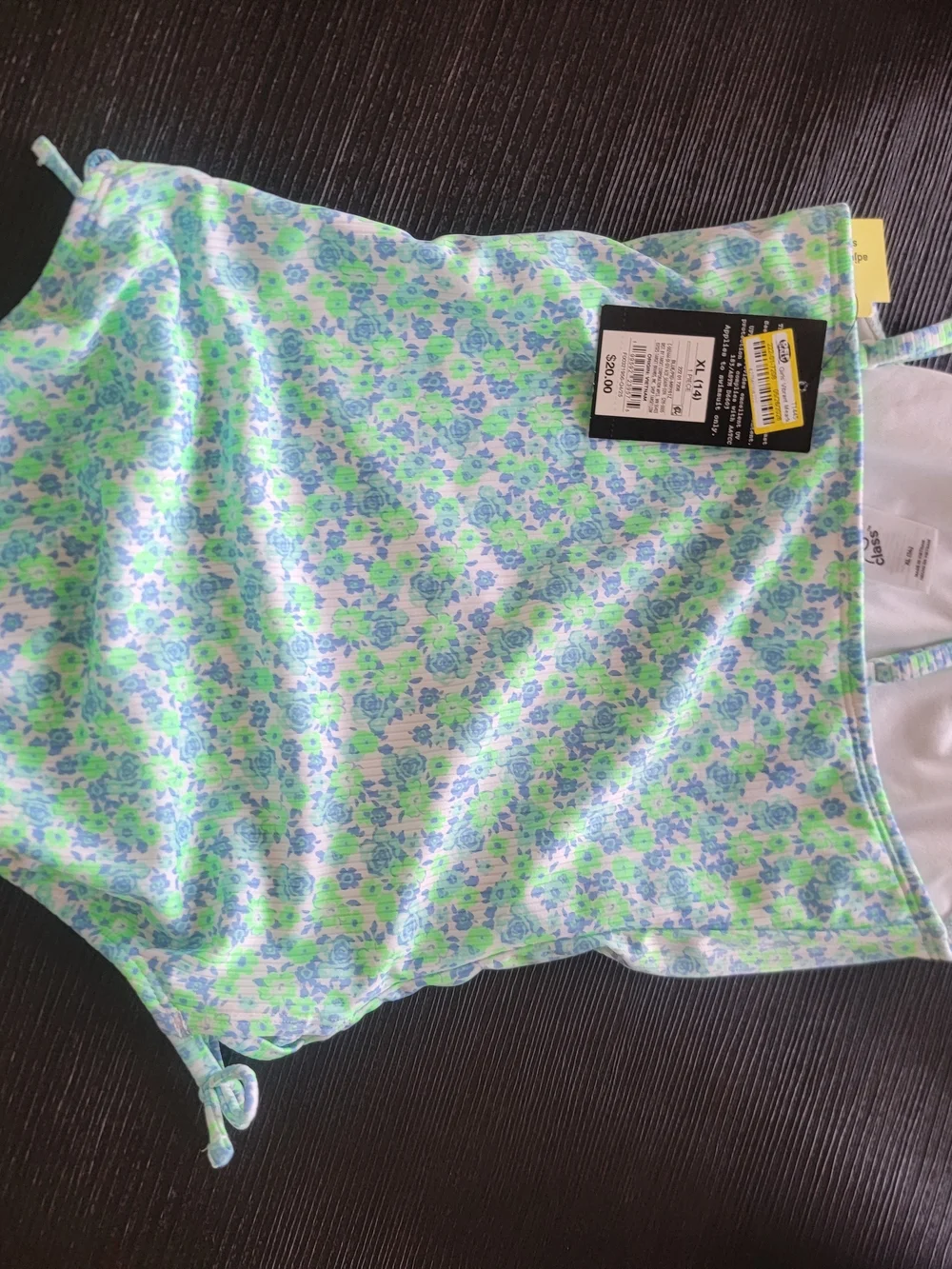 Girls' Vibrant Meadow Floral One Piece Swimsuit - art class Size XL(14)
